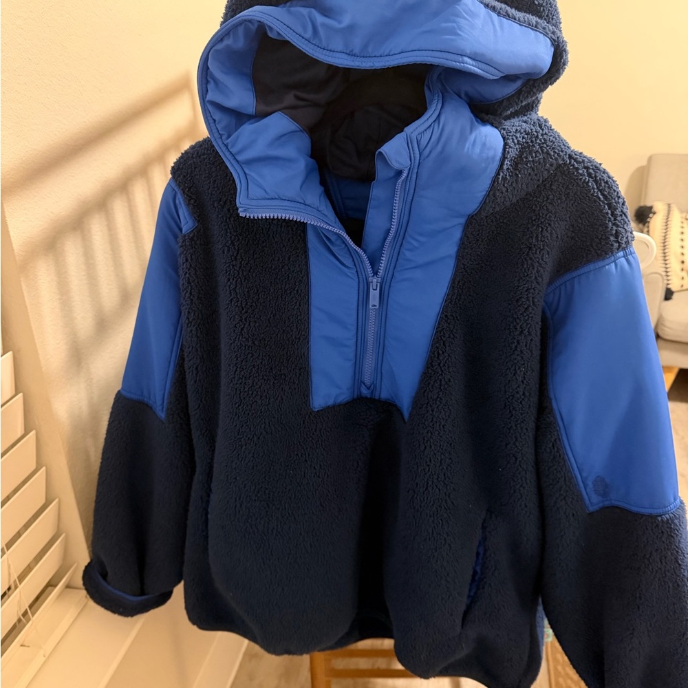 Free People Movement Blue Fleece hoodie